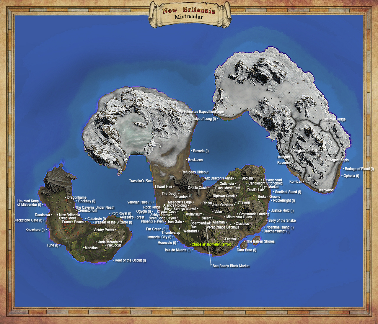 R101 Map of Mistrendur