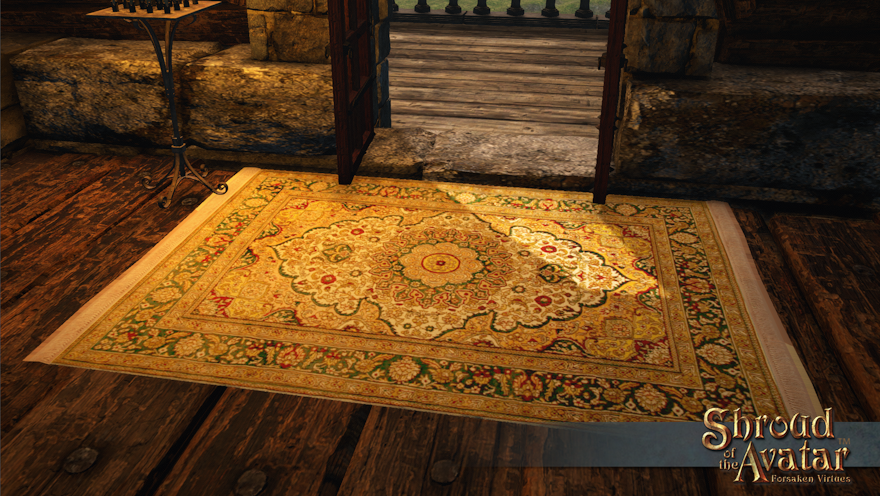 Rectangle Rug (Yellow and Gold)
