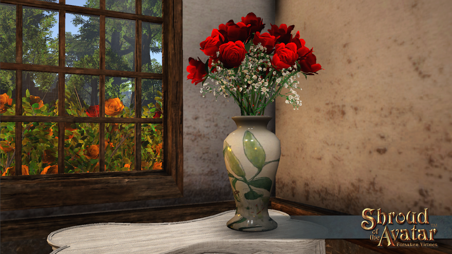 Fancy Vase of Red Roses